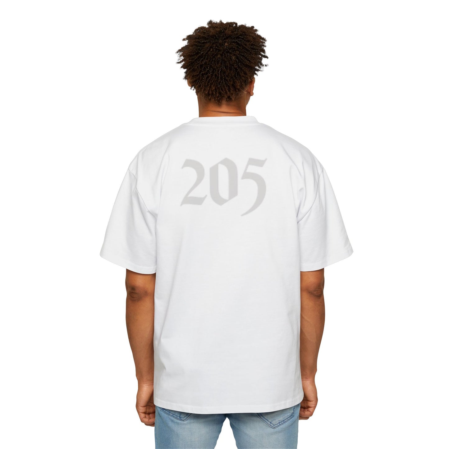 Druid City Oversized Tee White on White/Black on Black